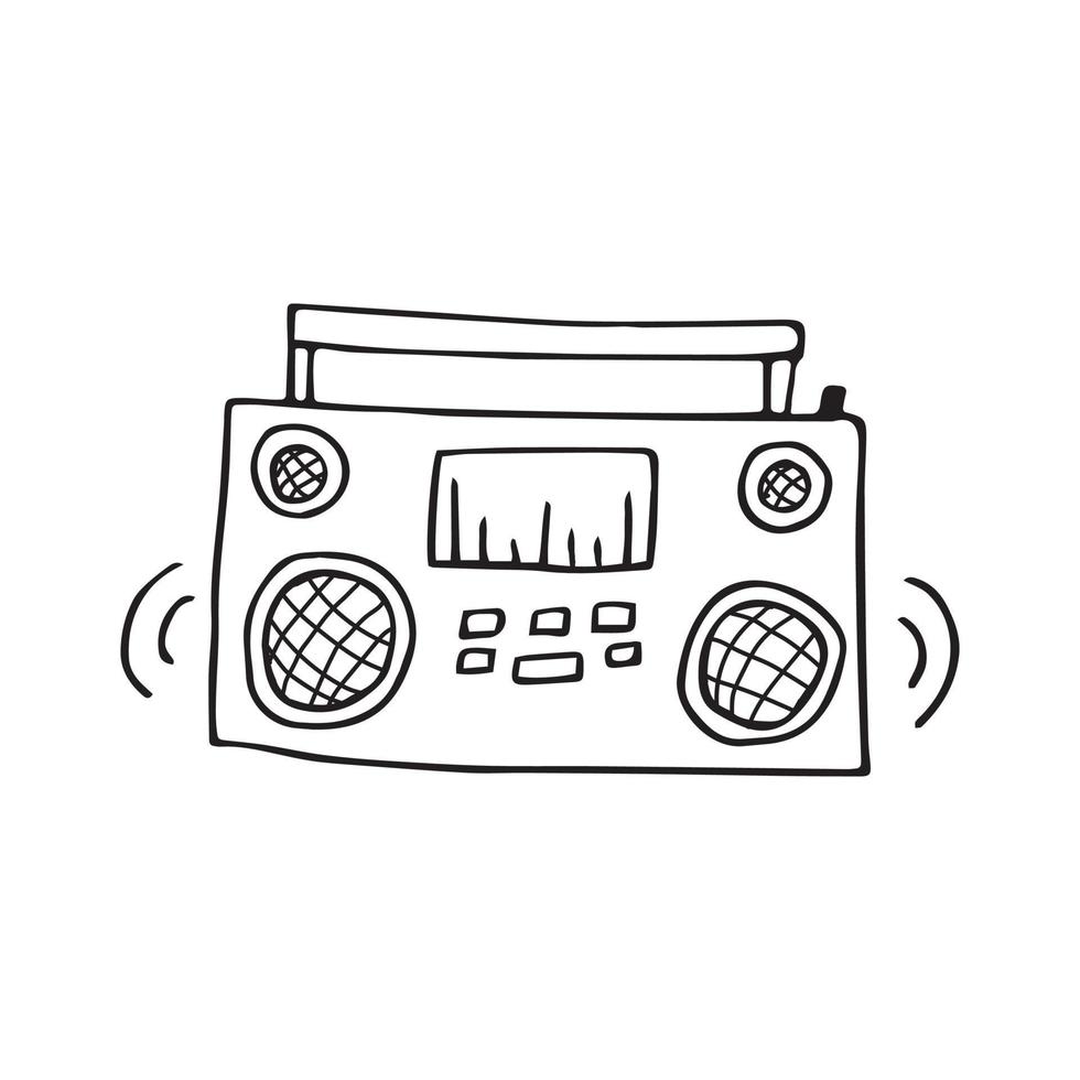 vectorillustratie van bandrecorder vector