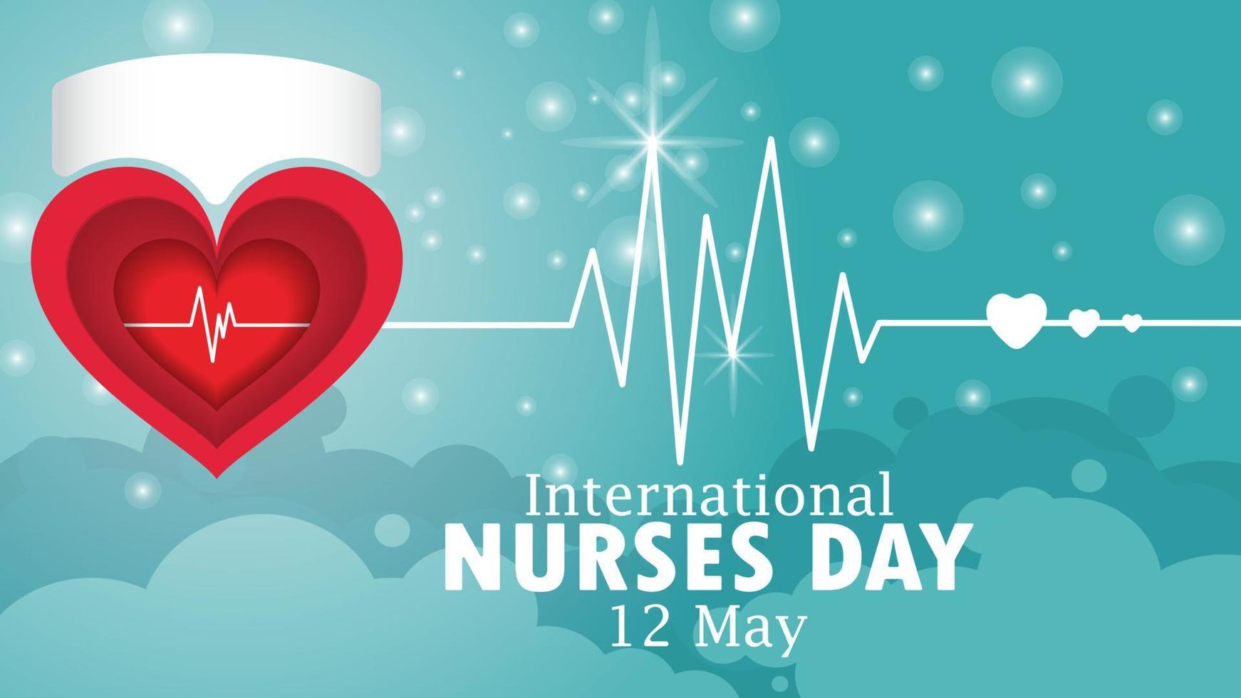 internationale verpleegstersdag, wereldverpleegsterdag, verpleegster, internationale verloskundigendag, strijd tegen corona. vector