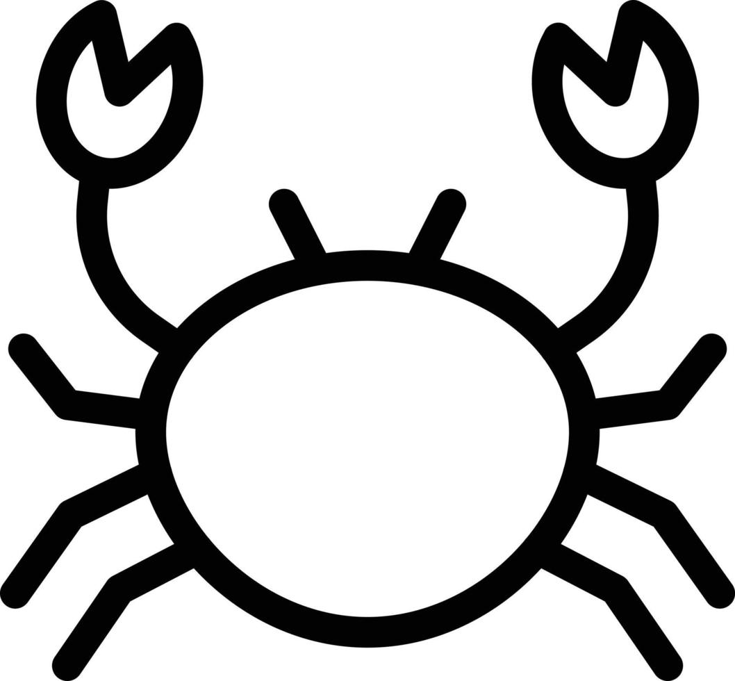 krab vectorillustratie op een background.premium kwaliteitssymbolen. vector iconen voor concept en grafisch ontwerp.