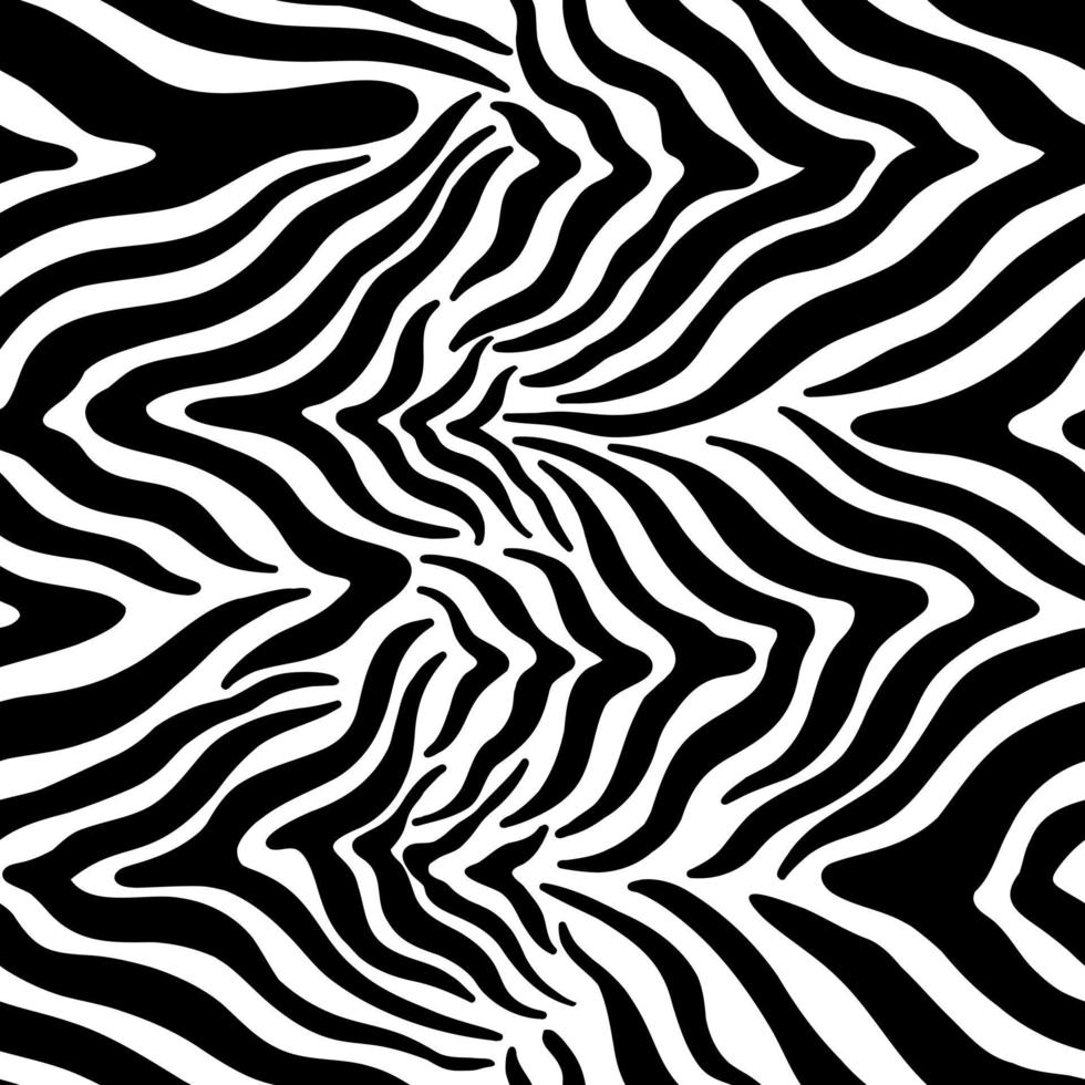 naadloze abstracte zebra huid patroon achtergrond. decoratief ontwerp uit de vrije hand creatieve verf. textuur chaotisch element. vector