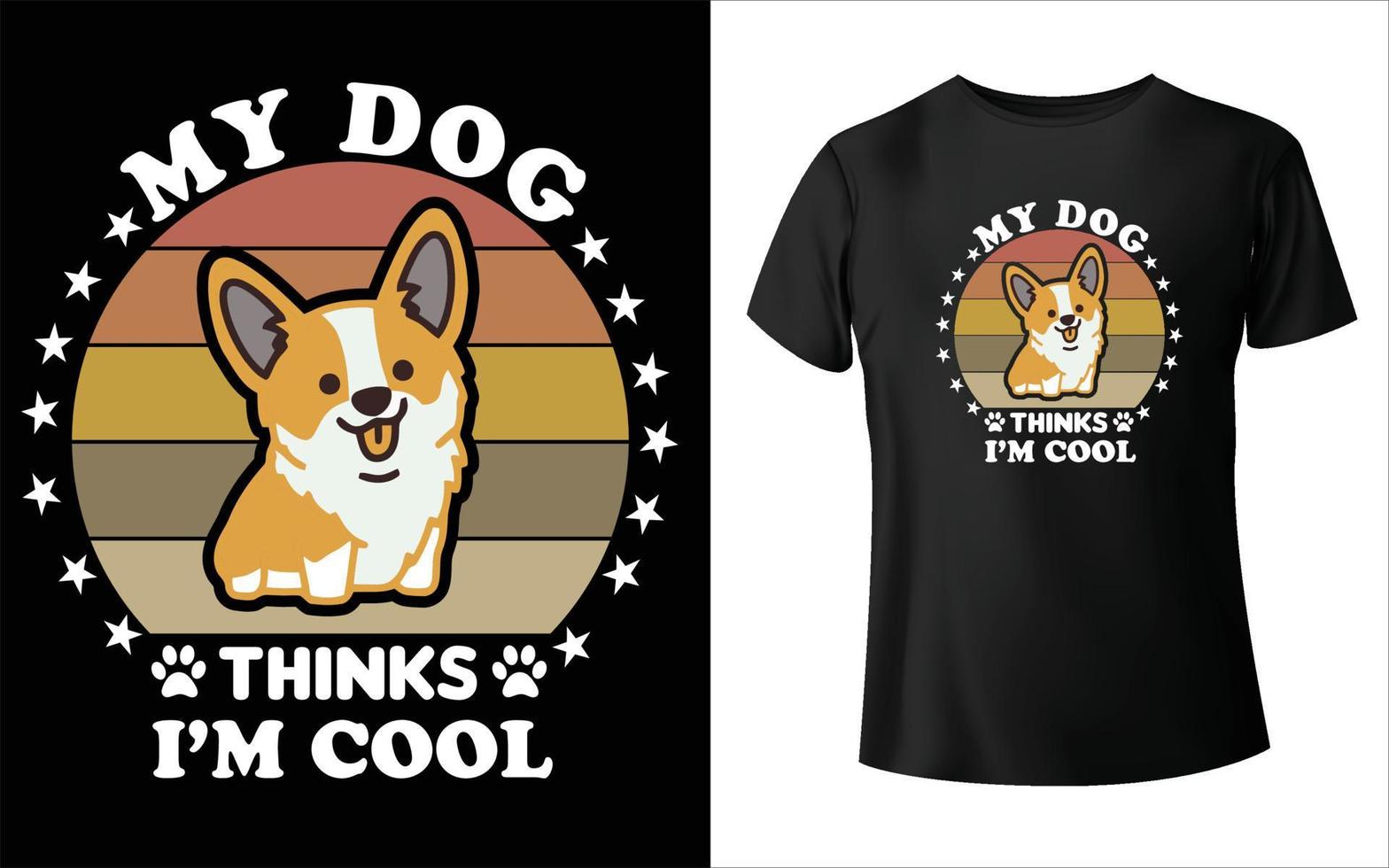 puppy dag t-shirt vector kunst hond vector, hond t-shirt design, gelukkige puppy dag.