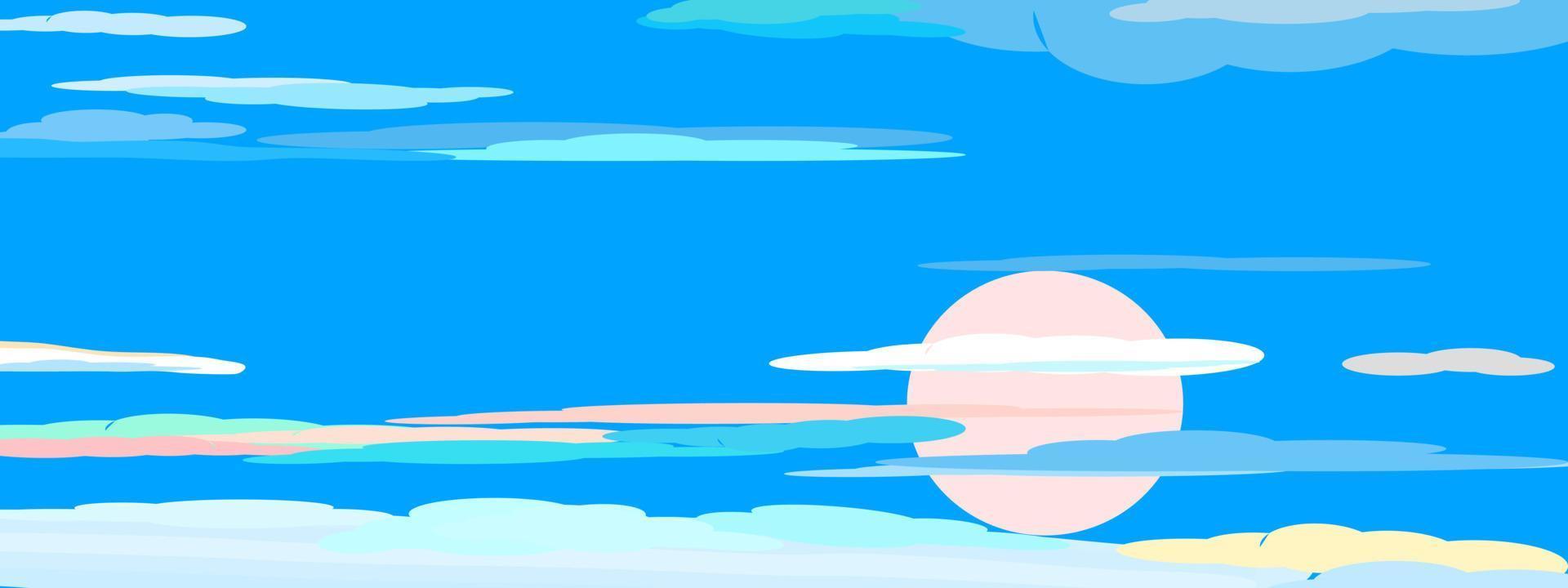 abstracte achtergrond blauwe hemel behang vectorillustratie vector