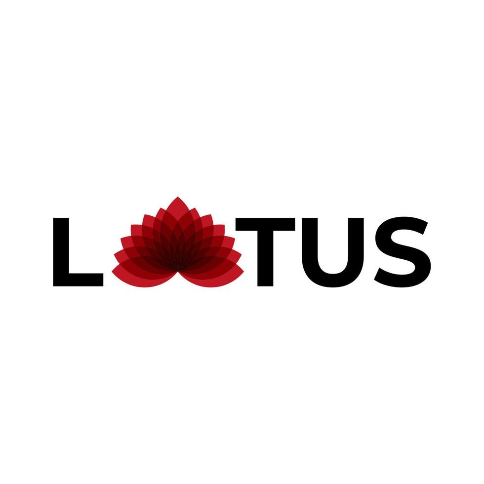 lotusbloem logo. vector