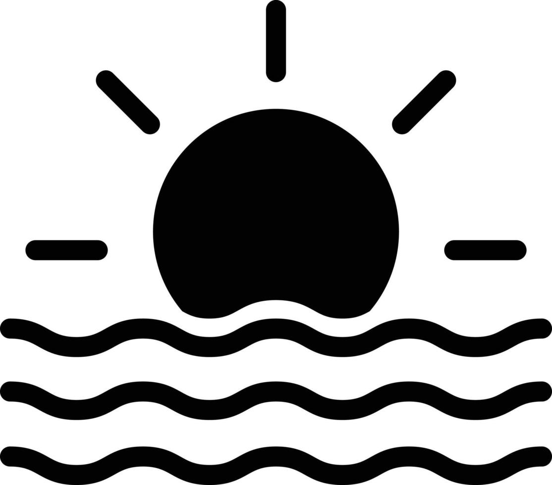 zon opkomst vector pictogram ontwerp illustratie