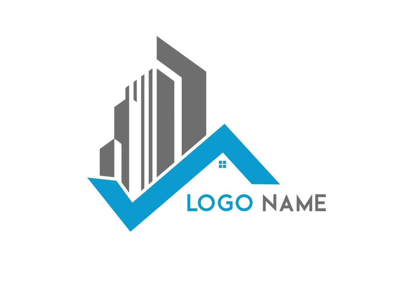 creatief onroerend goed vector logo-ontwerp
