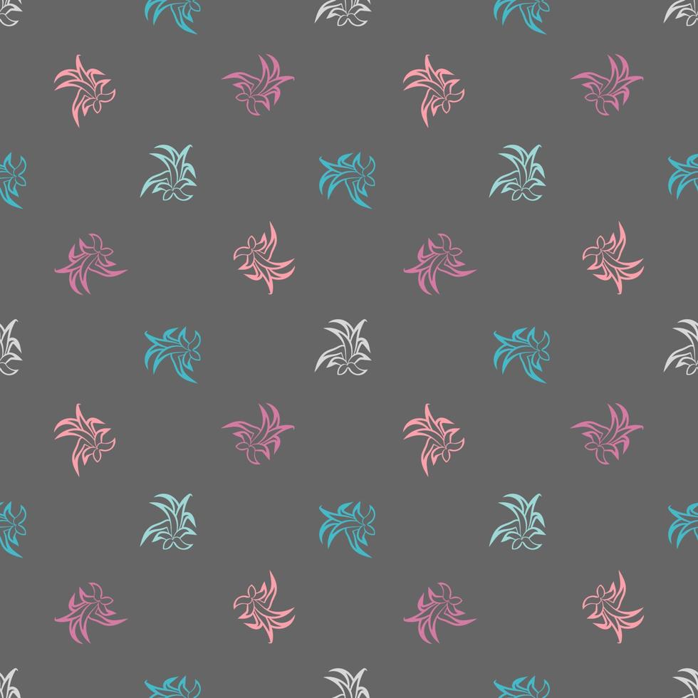 naadloos patroon met tropische, vetplanten, struiken. bloemen ornament op een witte achtergrond. vector