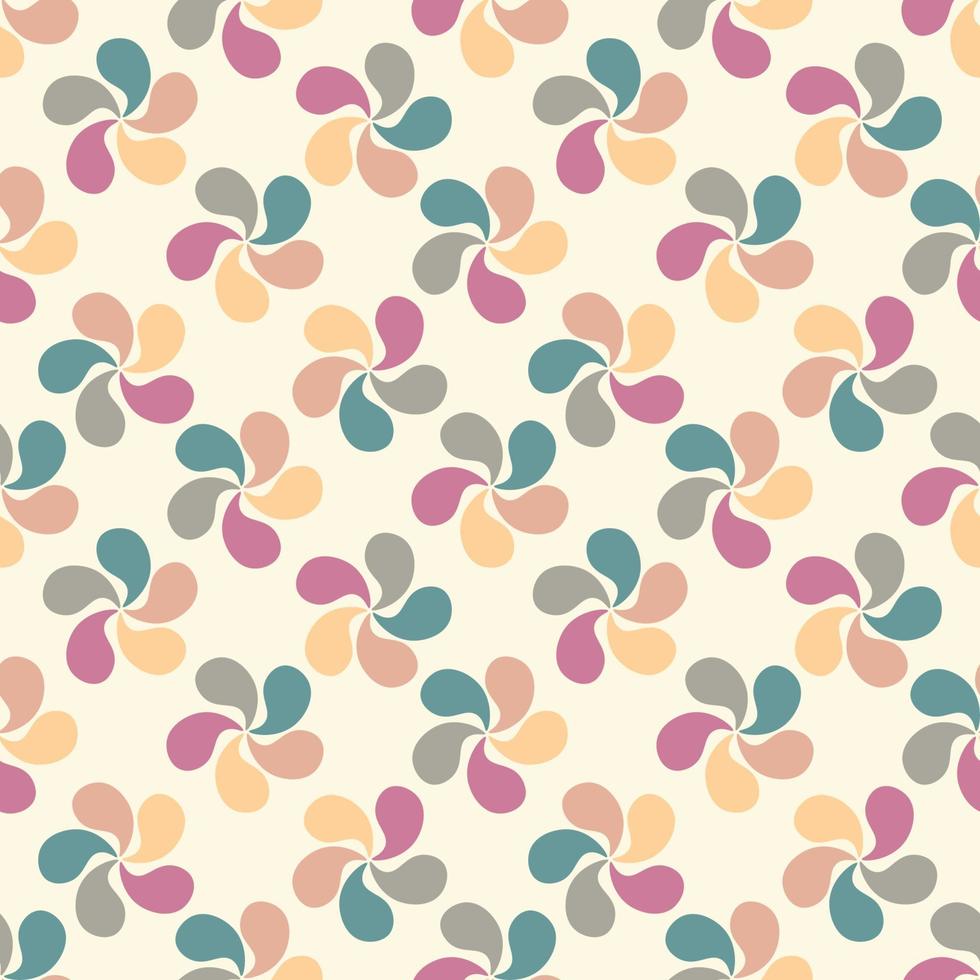 abstract kleurrijk naadloos patroon met wervelingen. abstracte bloemen op een witte achtergrond. vector