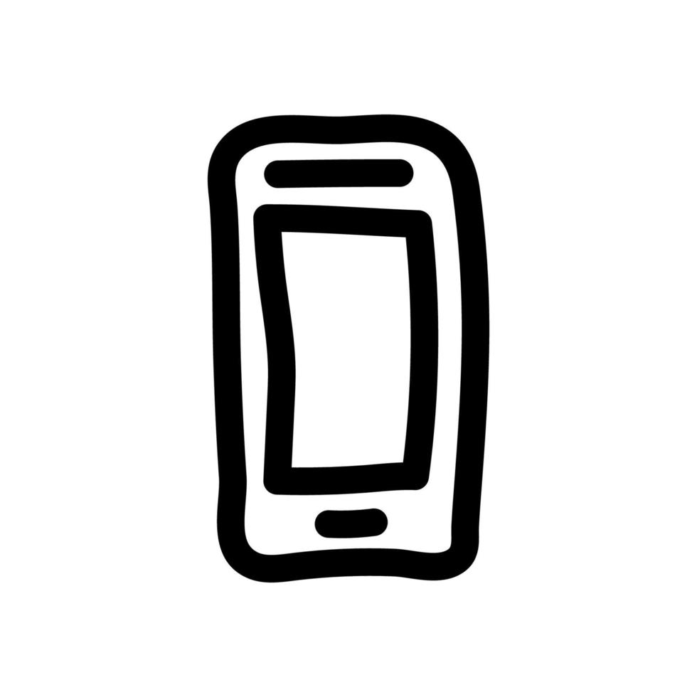 smartphone eenvoudig vectorpictogram vector