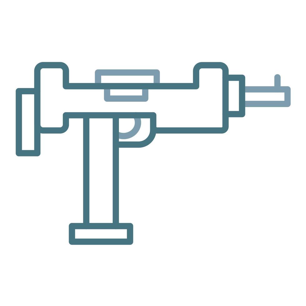 uzi lijn twee kleuren icoon vector