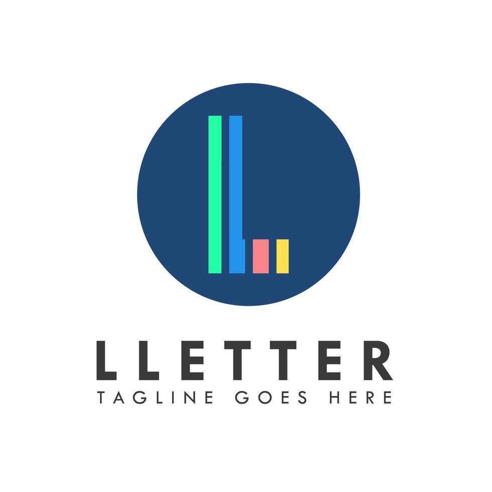 alfabet l letter logo en pictogram ontwerp vector