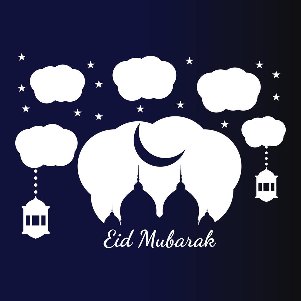 eid mubarak vectorillustratie vector