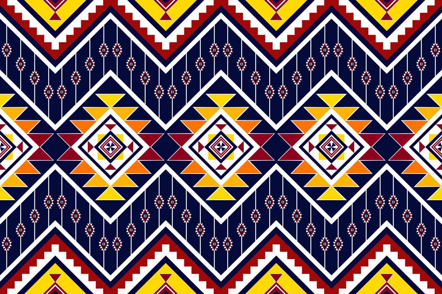 geometrisch abstract etnisch patroonontwerp. Azteekse stof tapijt mandala ornament etnische chevron textiel decoratie behang. tribal boho inheemse traditionele borduurwerk vector illustraties achtergrond