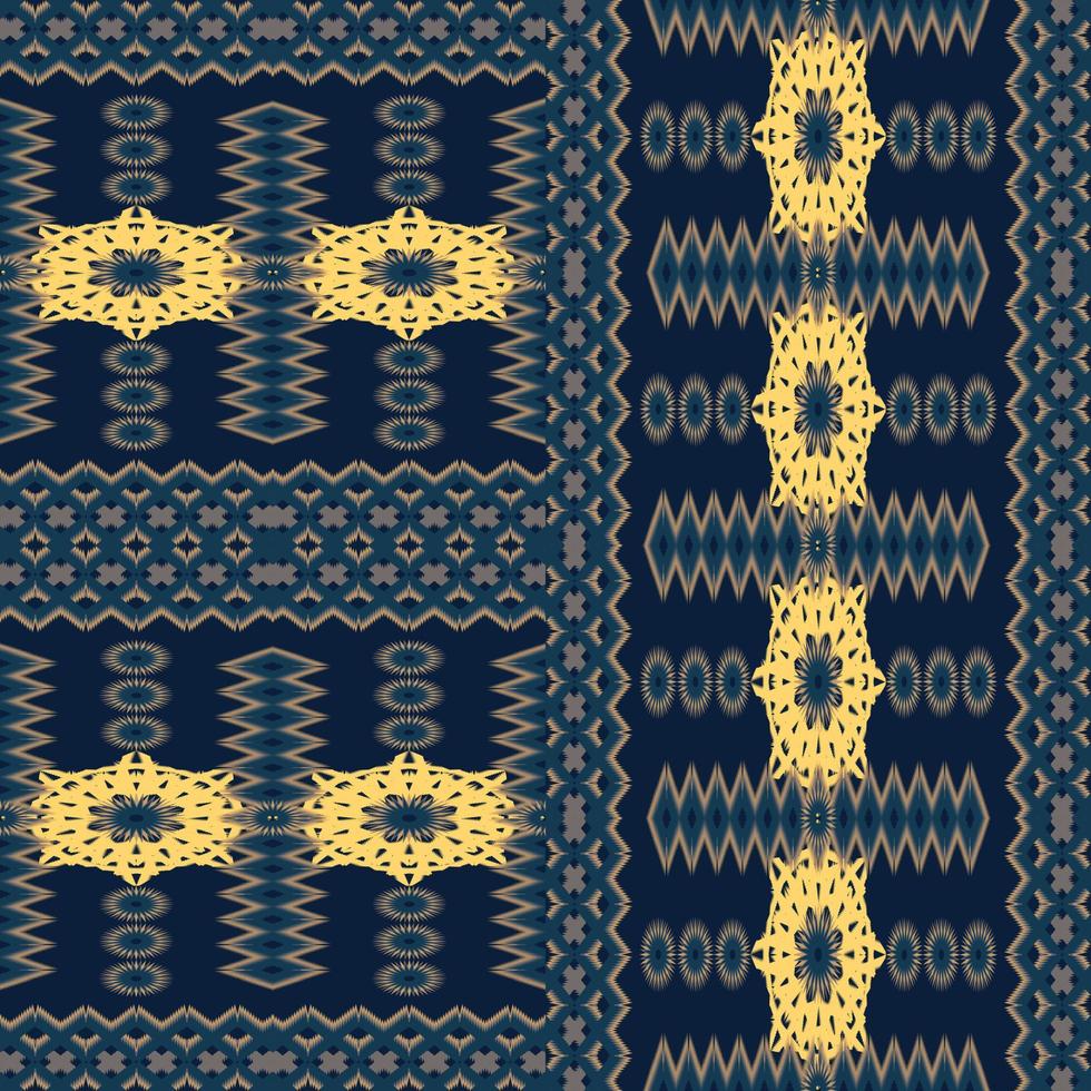 2in1 naadloos native stofpatroon ontworpen op basis van geometrische vormen, gebruikt het als achtergrondafbeelding, vernietigt shirts en maakt patronen op dingen. vector