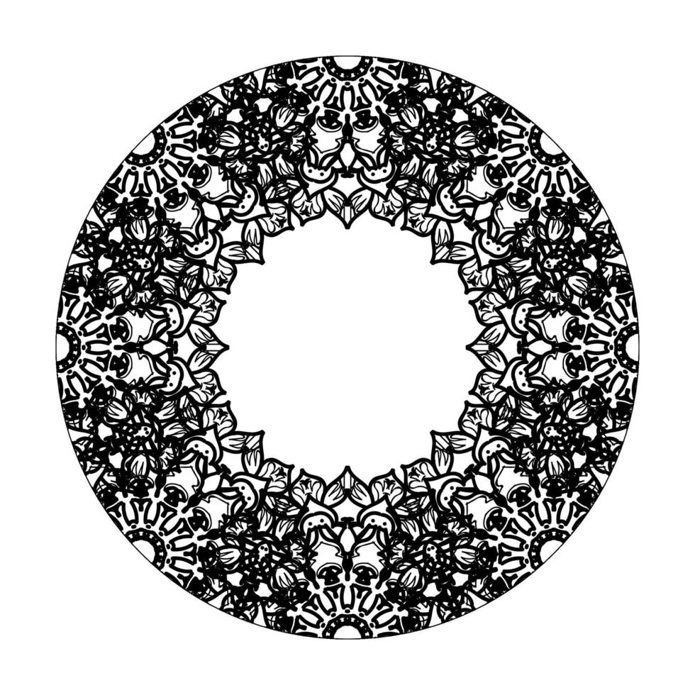 handgetekende mandala. decoratie in etnische oosterse doodle sieraad. vector