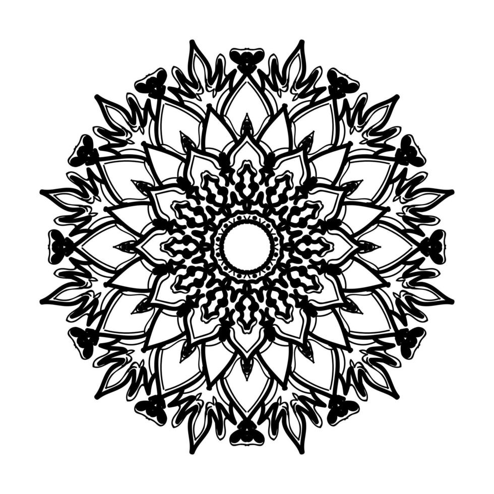 handgetekende mandala. decoratie in etnische oosterse doodle sieraad. vector