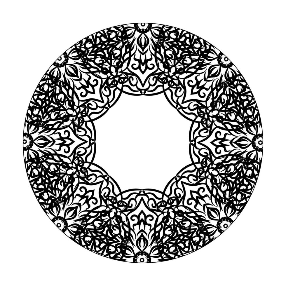 handgetekende mandala. decoratie in etnische oosterse doodle sieraad. vector