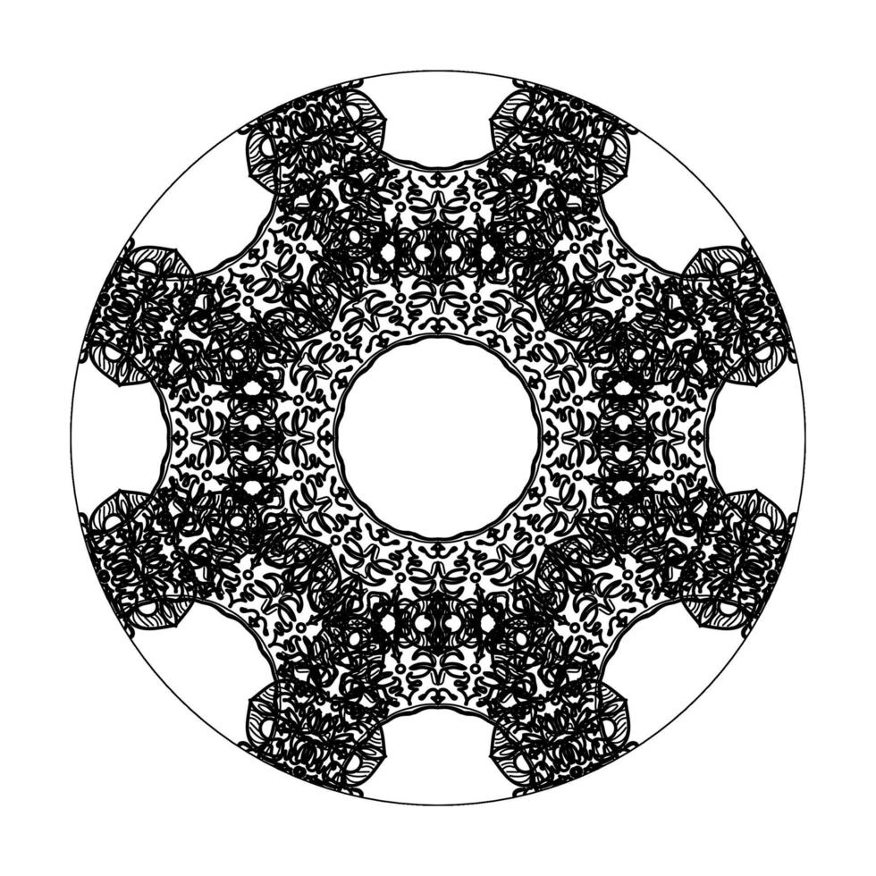 handgetekende mandala. decoratie in etnische oosterse doodle sieraad. vector