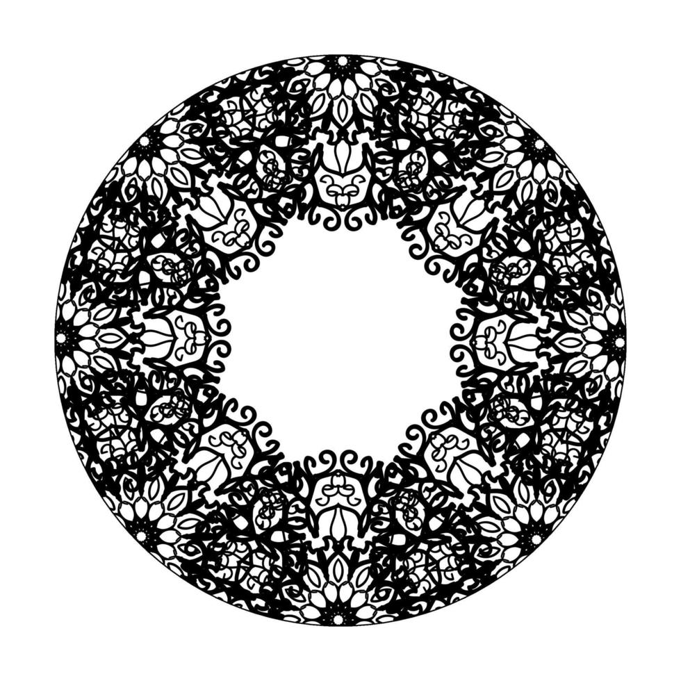 handgetekende mandala. decoratie in etnische oosterse doodle sieraad. vector