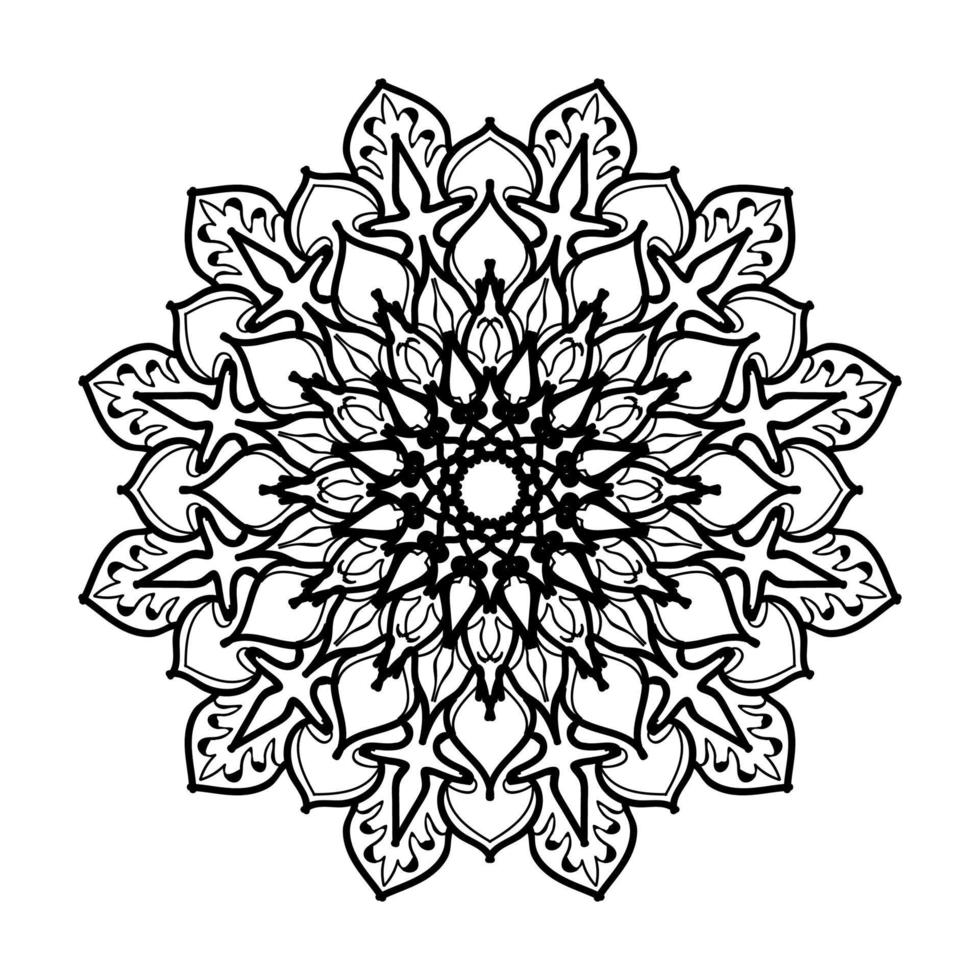 handgetekende mandala. decoratie in etnische oosterse doodle sieraad. vector