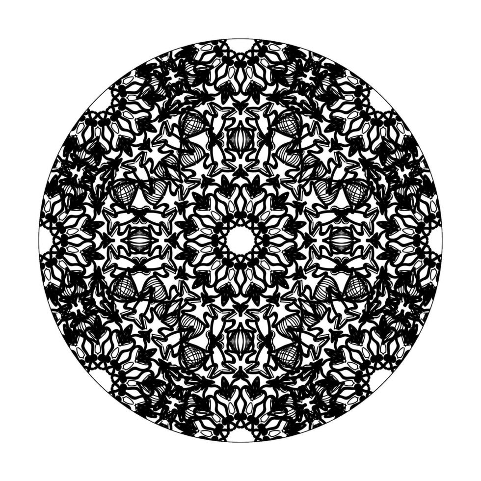 handgetekende mandala. decoratie in etnische oosterse doodle sieraad. vector