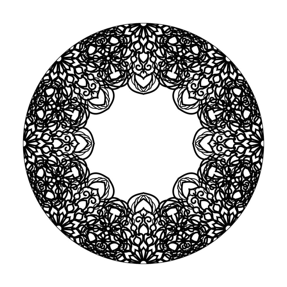 handgetekende mandala. decoratie in etnische oosterse doodle sieraad. vector