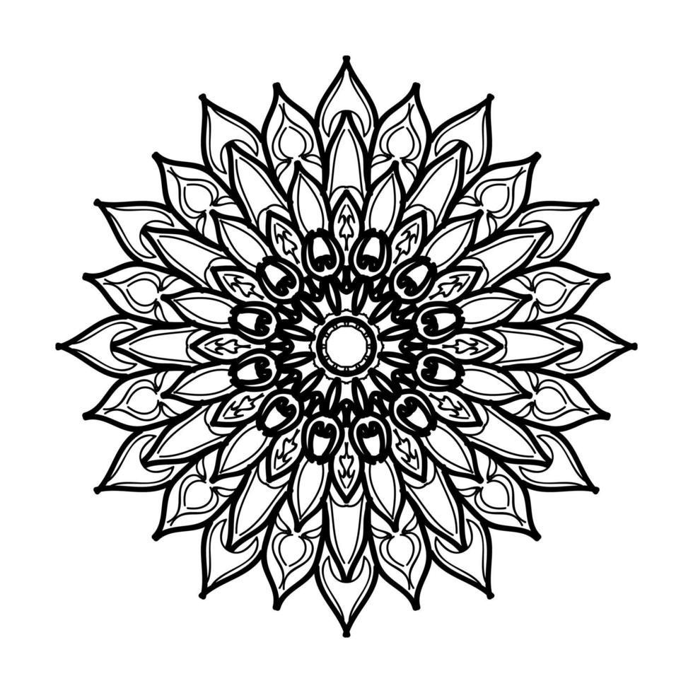 handgetekende mandala. decoratie in etnische oosterse doodle sieraad. vector