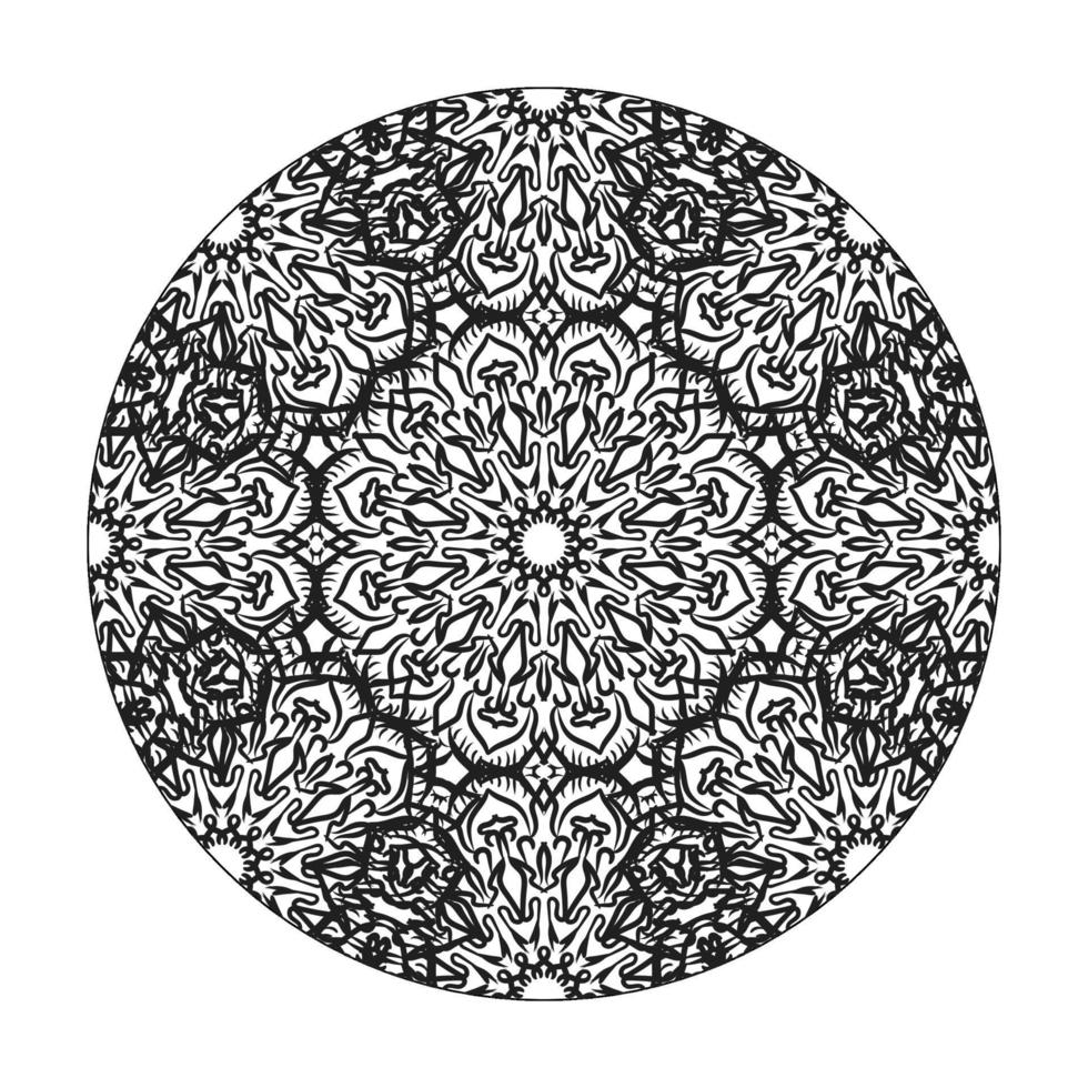 handgetekende mandala. decoratie in etnische oosterse doodle sieraad. vector