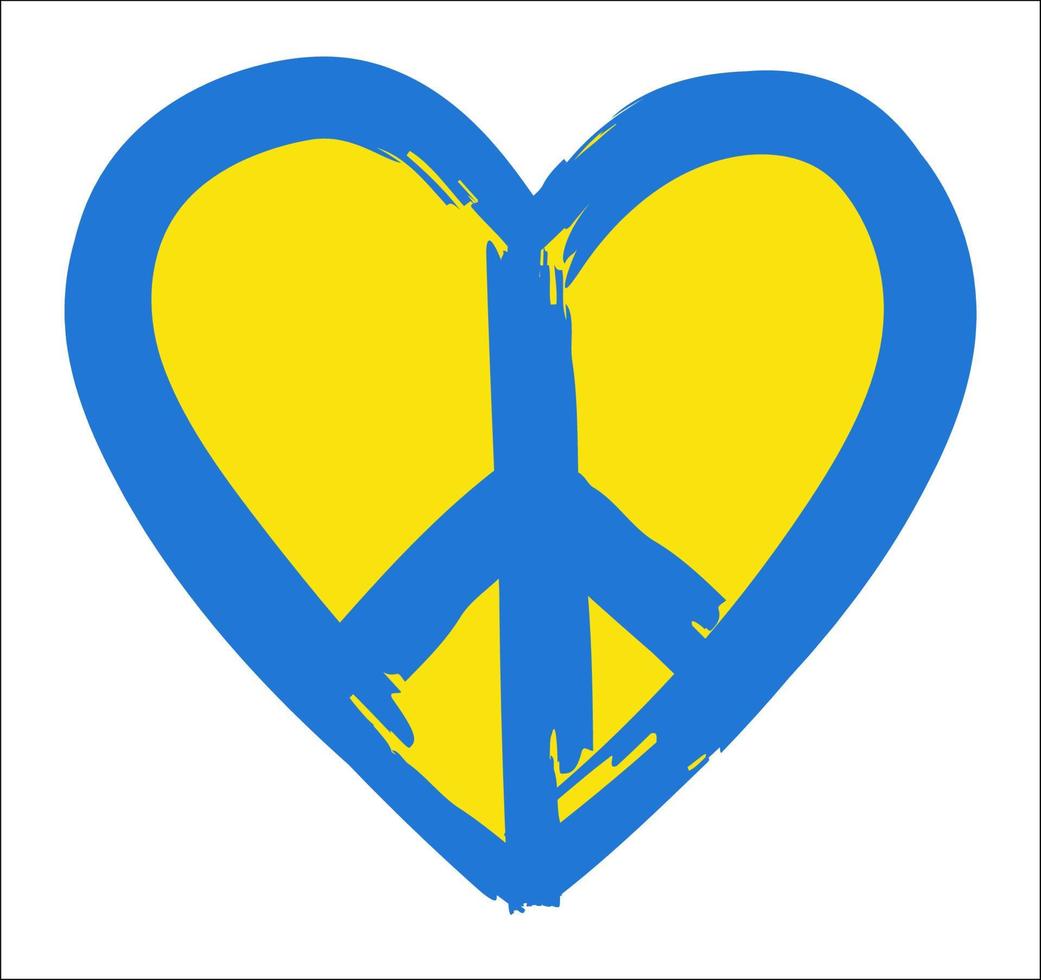 vrede. Liefde. Oekraïne vector