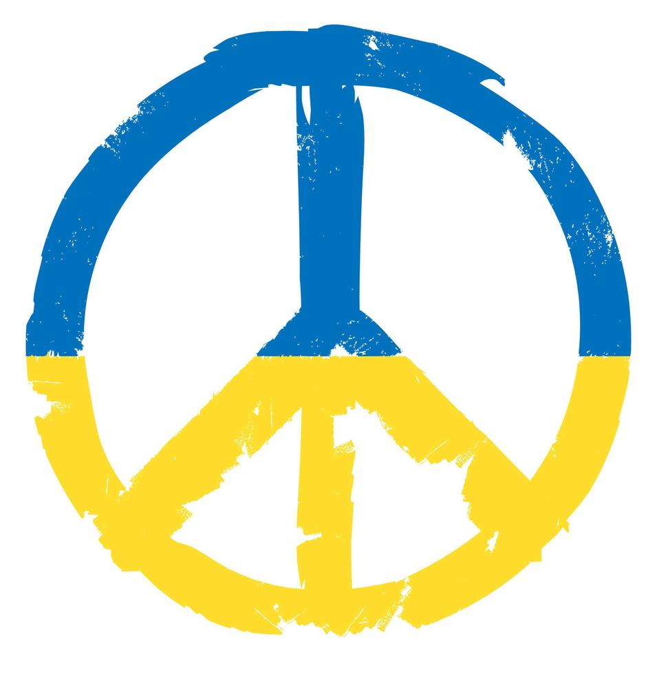 vrede. bid voor Oekraïne. we staan met Oekraïne vector