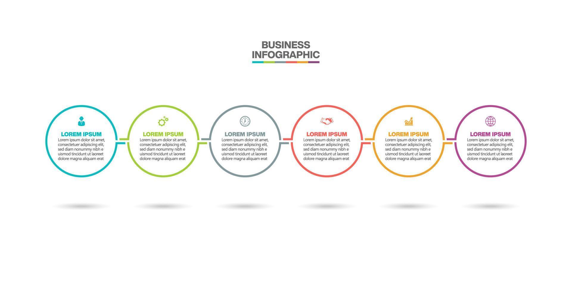 presentatie zakelijke infographic sjabloon vector