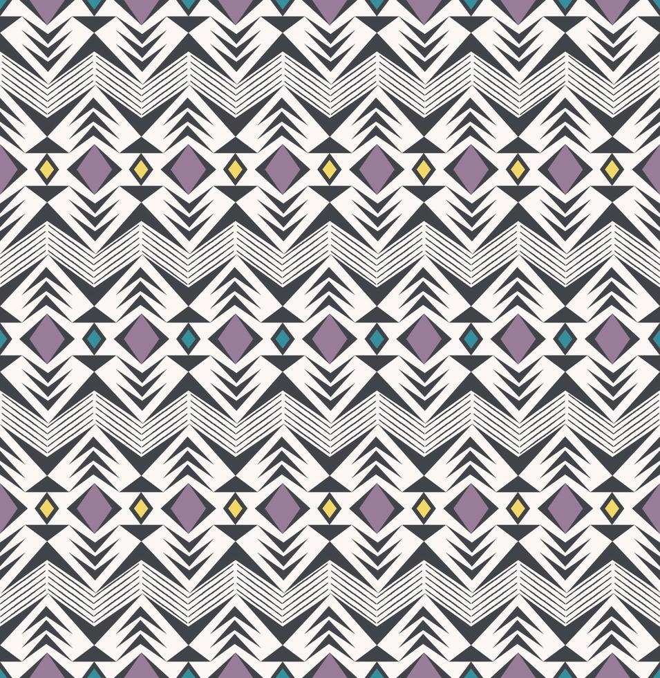 etnische tribal geometrische ruit vierkant, chevron, zig zag lijn vorm naadloze patroon achtergrond. gebruik voor stof, textiel, interieurdecoratie-elementen, stoffering, verpakking. vector