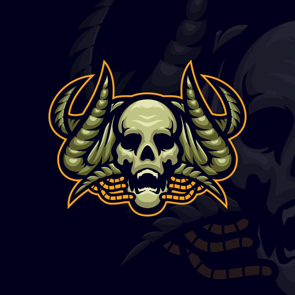 monster esport gaming mascotte logo sjabloon vector