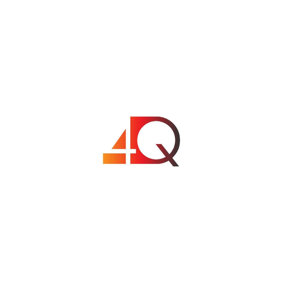 letter 4q logo combinatie vector
