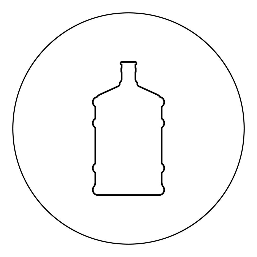 dispenser grote flessen pictogram zwarte kleur in cirkel vector