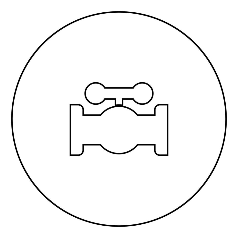 klep zwart pictogram in cirkelomtrek vector