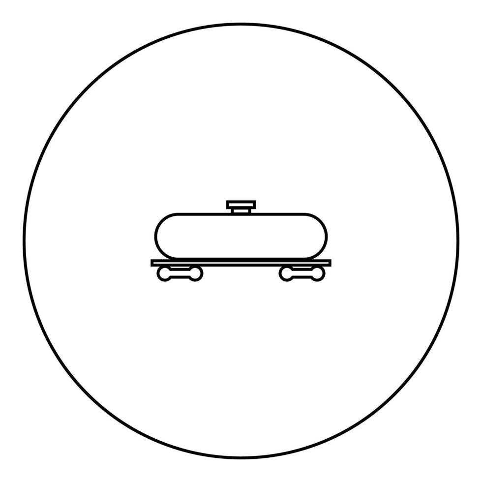 stortbak zwart pictogram in cirkelomtrek vector