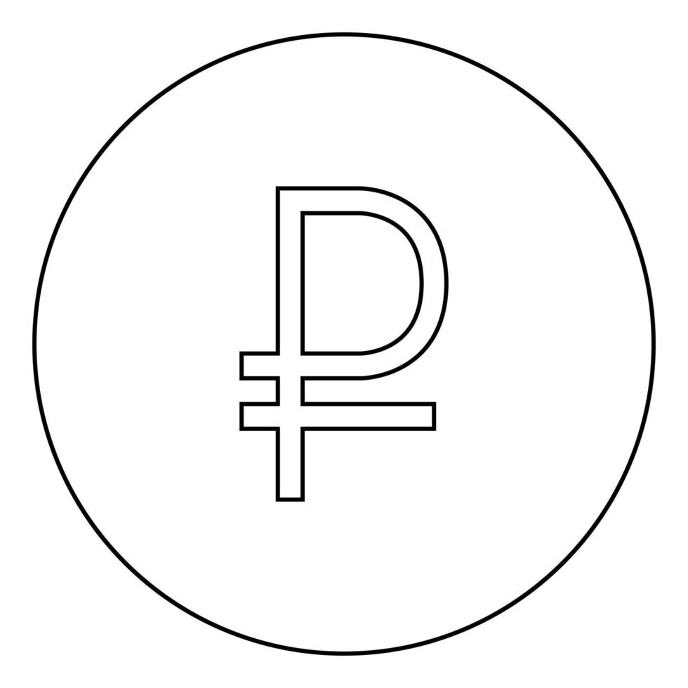 teken roebel zwart pictogram in cirkelomtrek vector