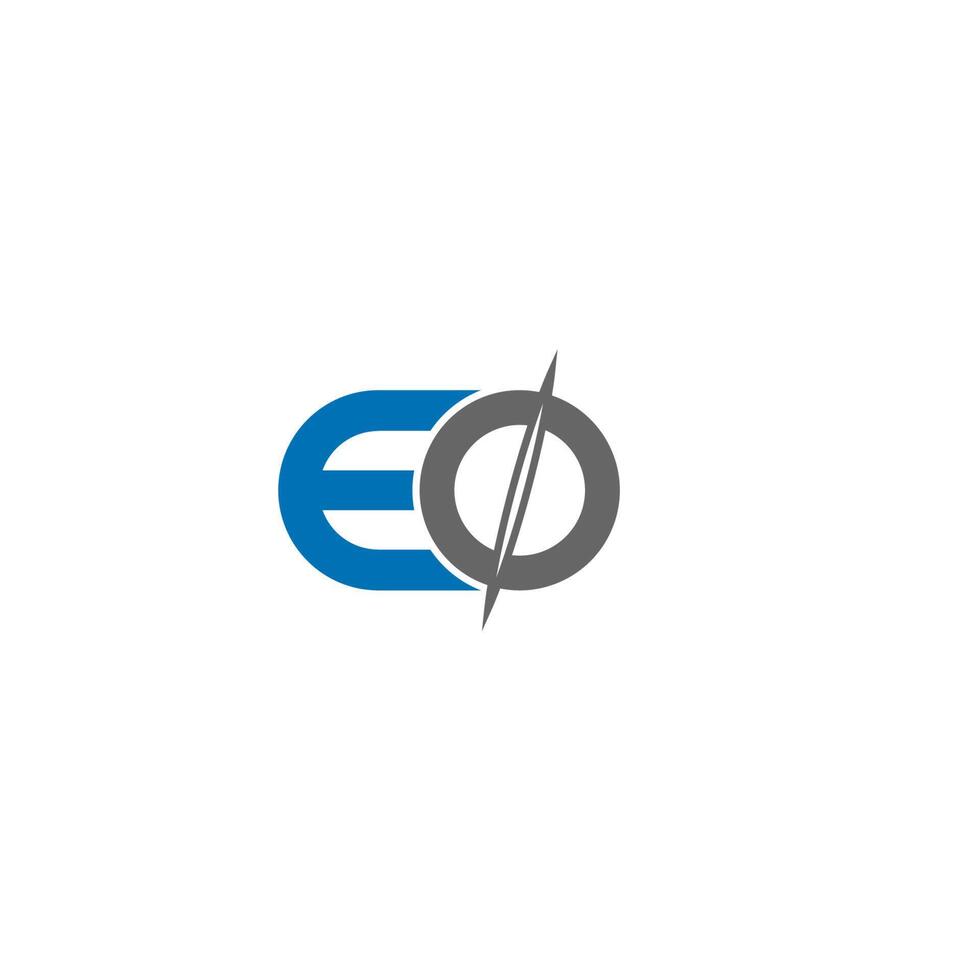 letter eo logo pictogrammalplaatje vector