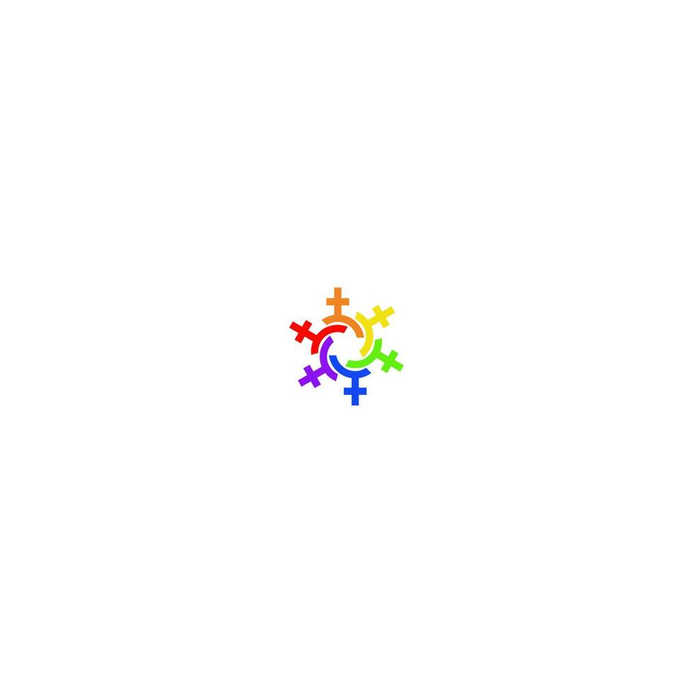 logo van de lgbtq-gemeenschap vector