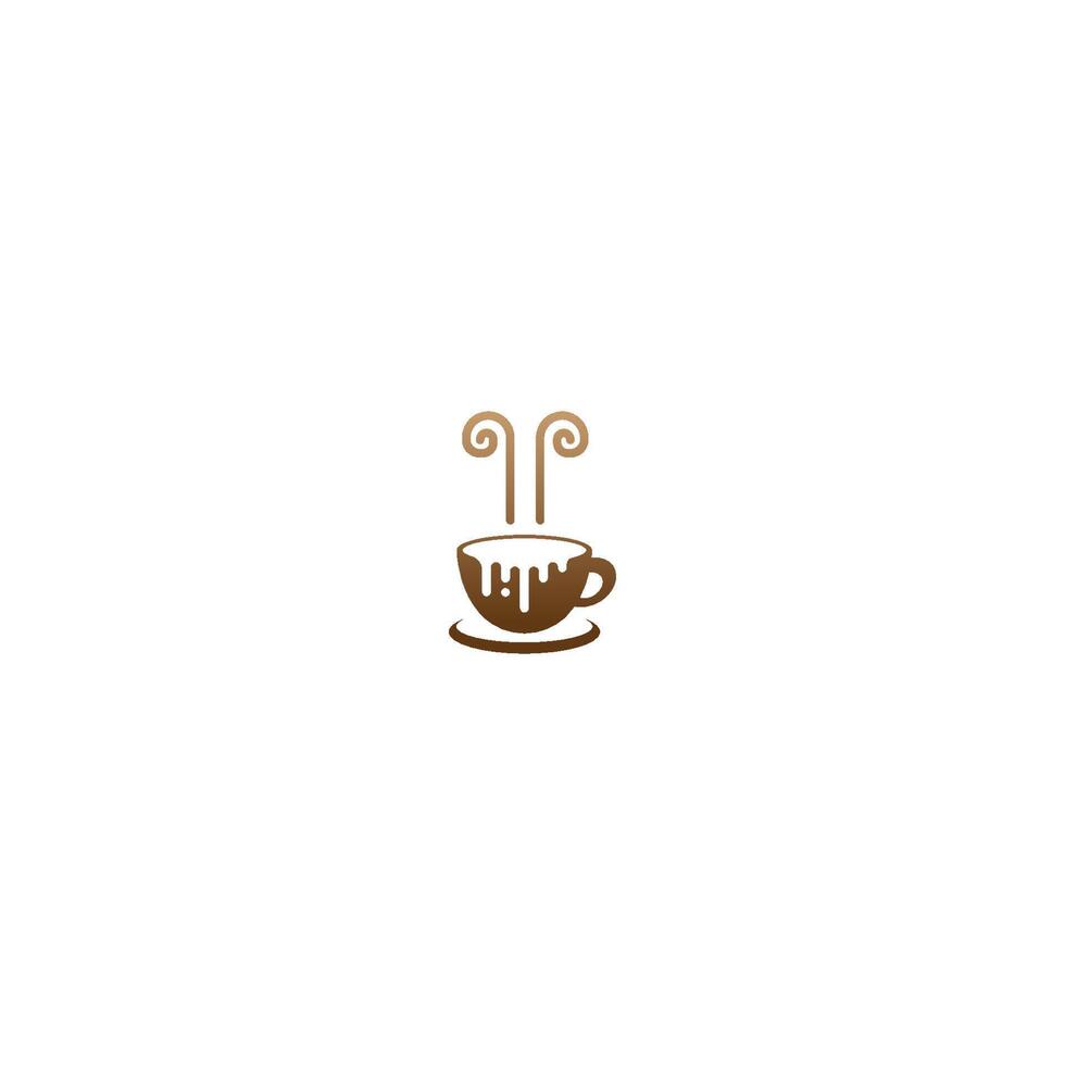 koffiekopje logo vector café icon