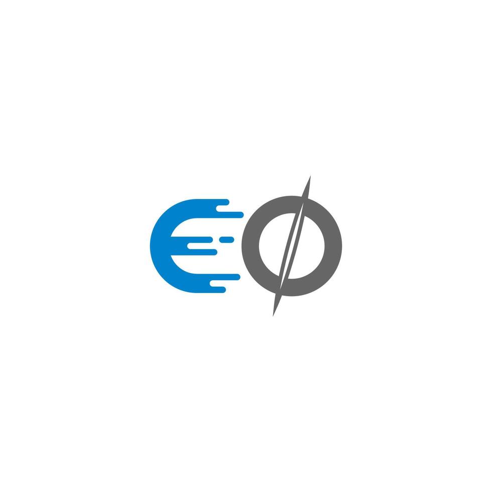letter eo logo pictogrammalplaatje vector