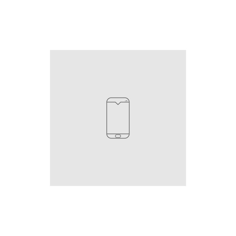 smartphone logo pictogram vector