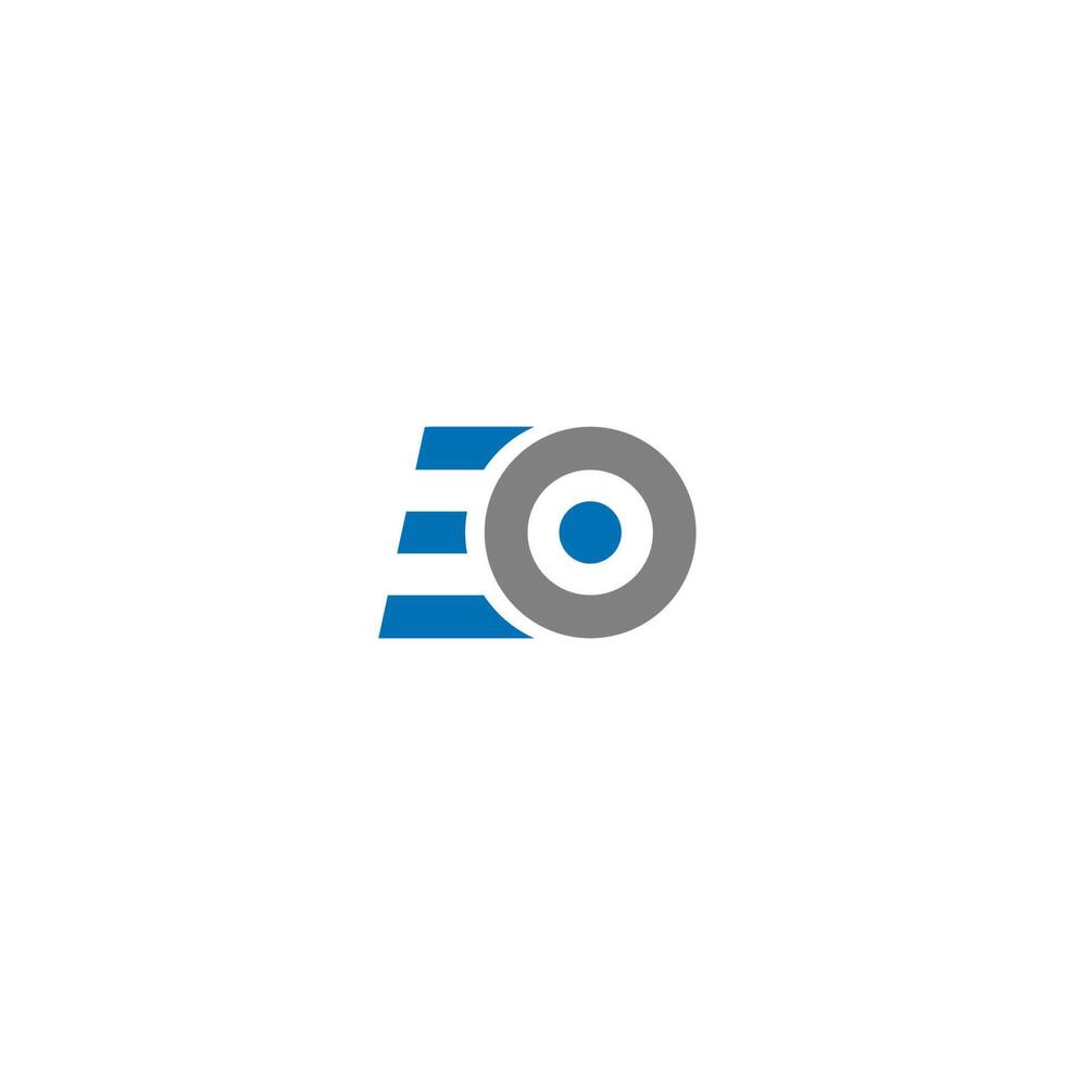 letter eo logo pictogrammalplaatje vector