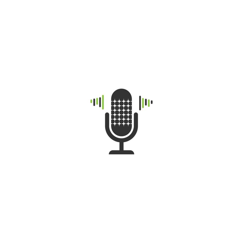 podcast pictogram logo vector