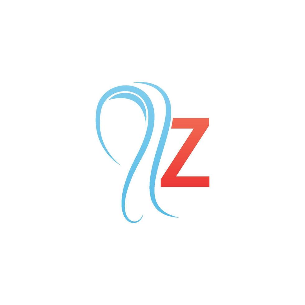 letter z-pictogramlogo gecombineerd met hijab-pictogramontwerp vector