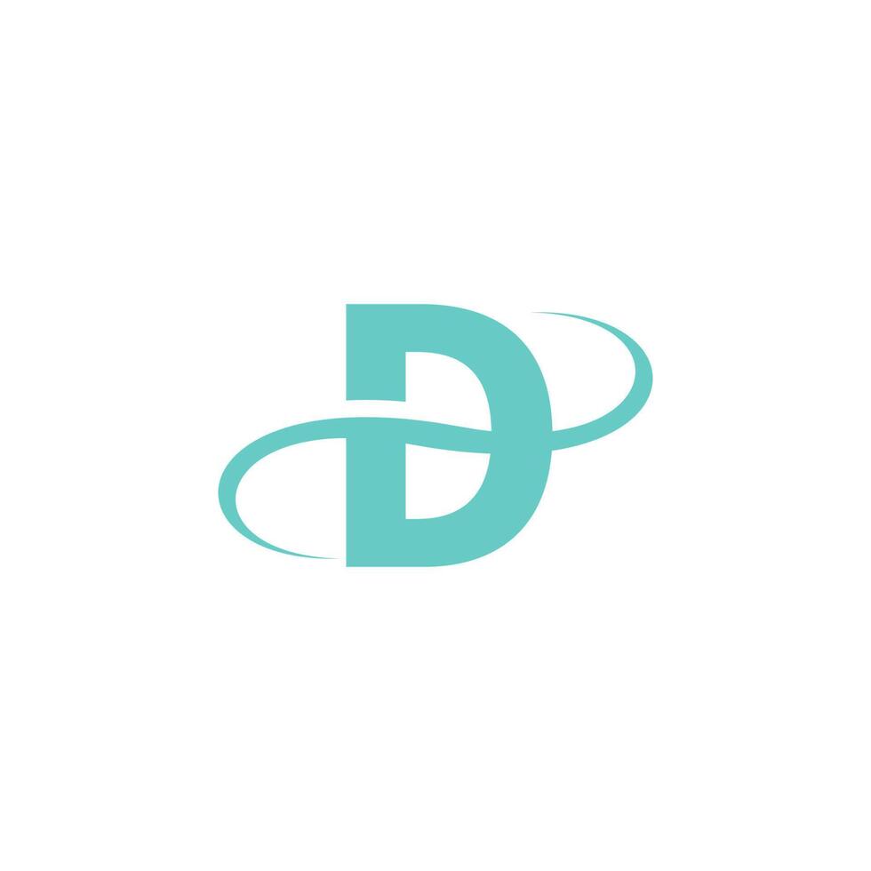 letter d logo pictogram ontwerp vector