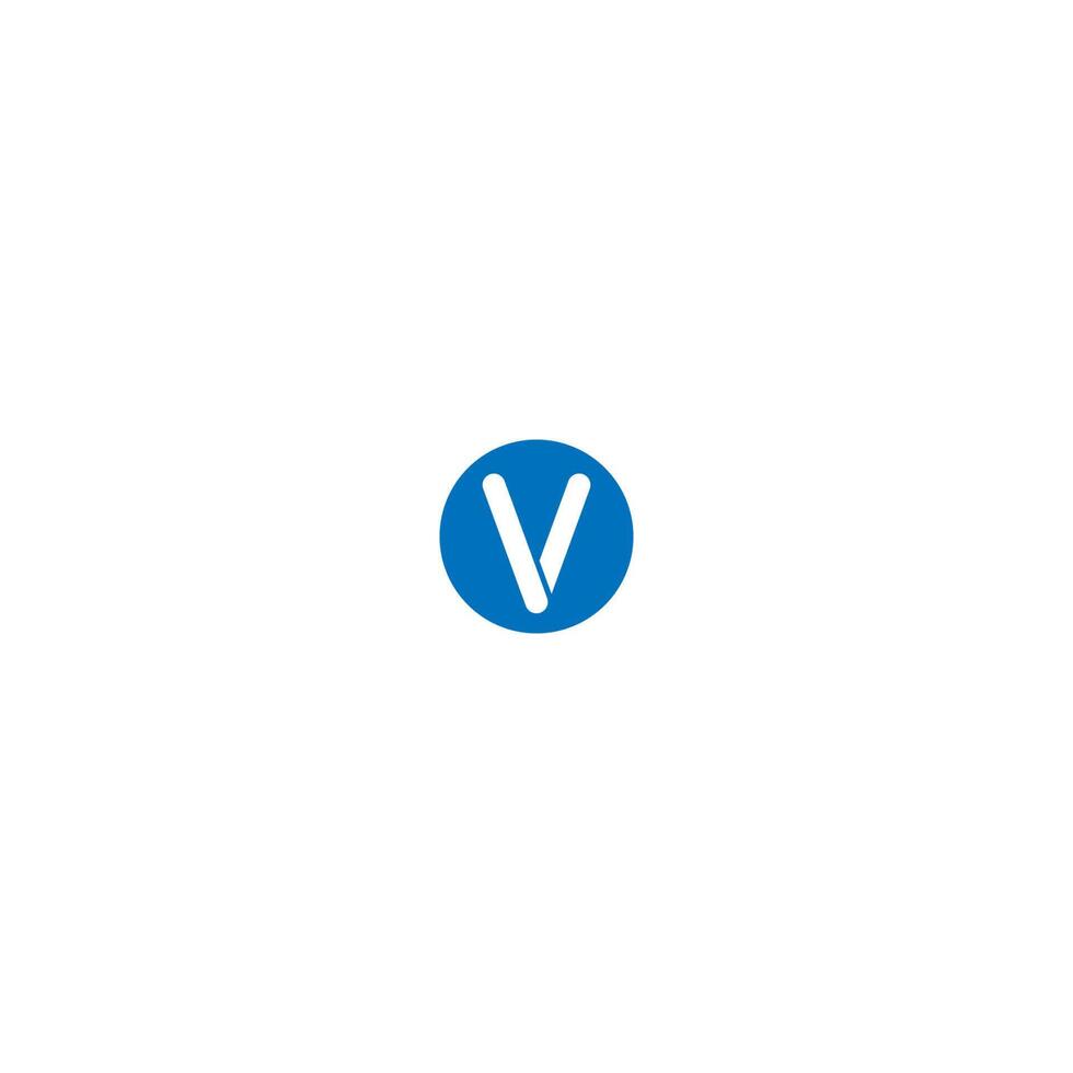 letter v logo ontwerpconcept vector