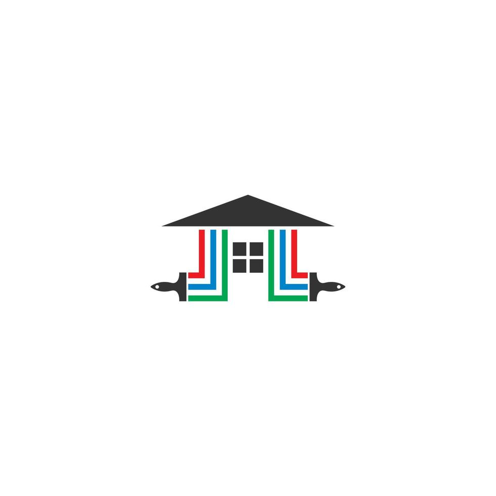 huis verf logo vector