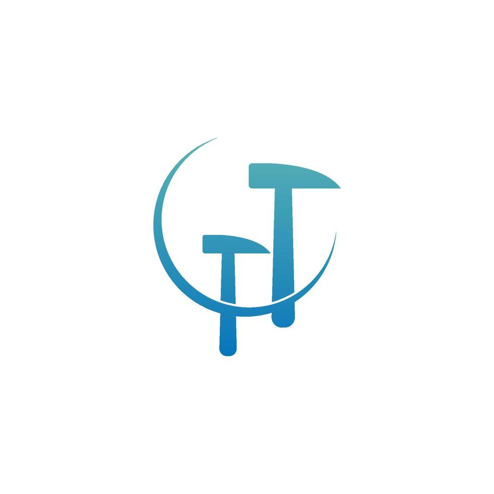 hamer pictogram logo ontwerp sjabloon illustratie vector