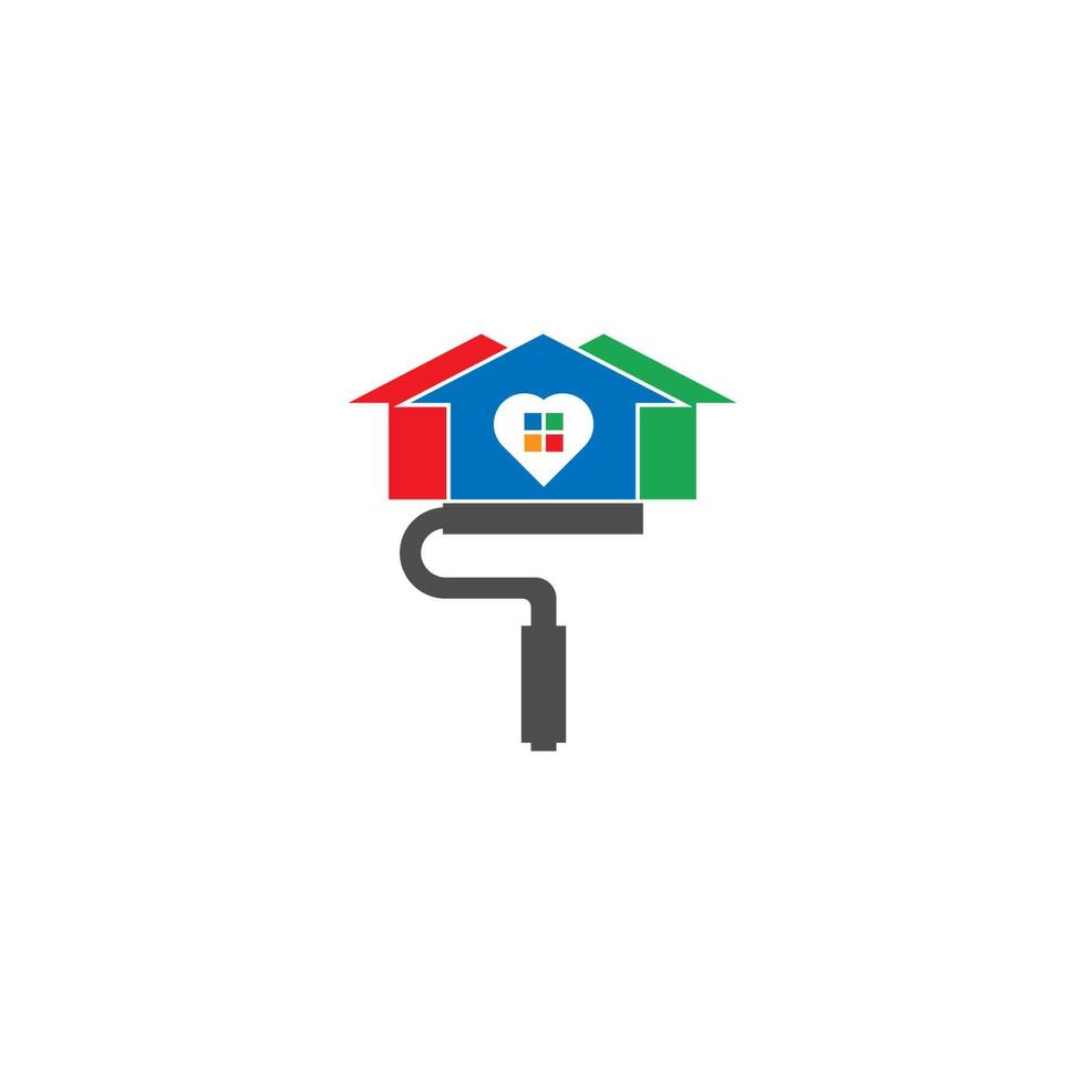 huis verf logo vector